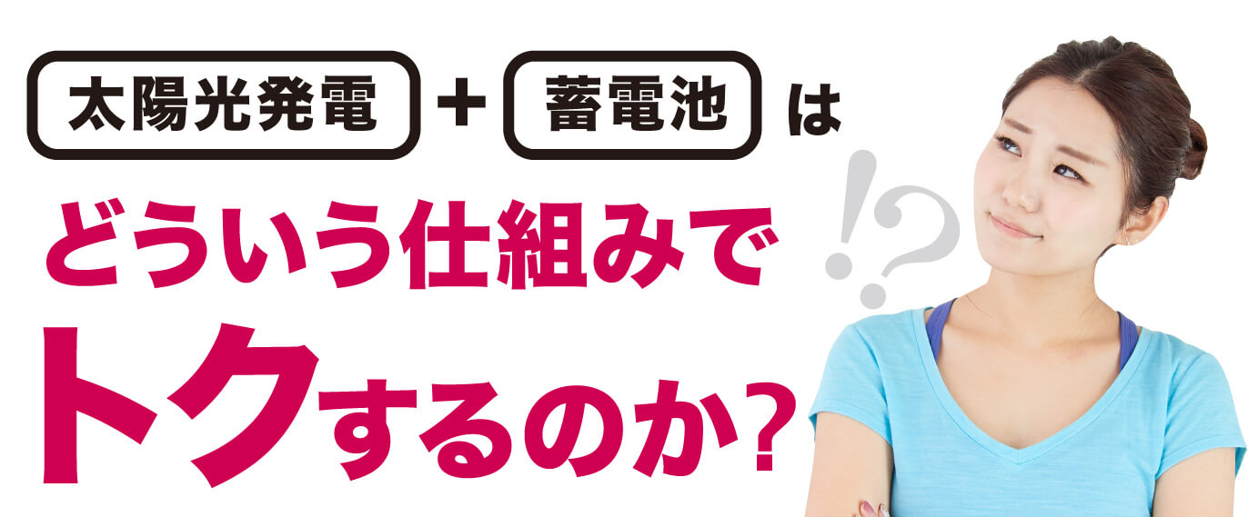 太陽光発電と蓄電池は、どういう仕組みでトクするのか?