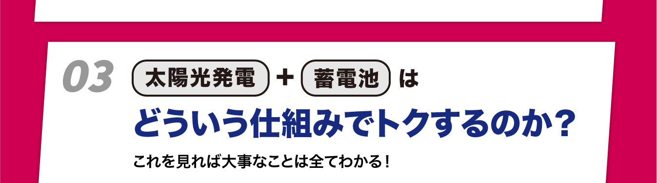 太陽光発電と蓄電池は、どういう仕組みでトクするのか？これを見れば大事なことは全てわかる！